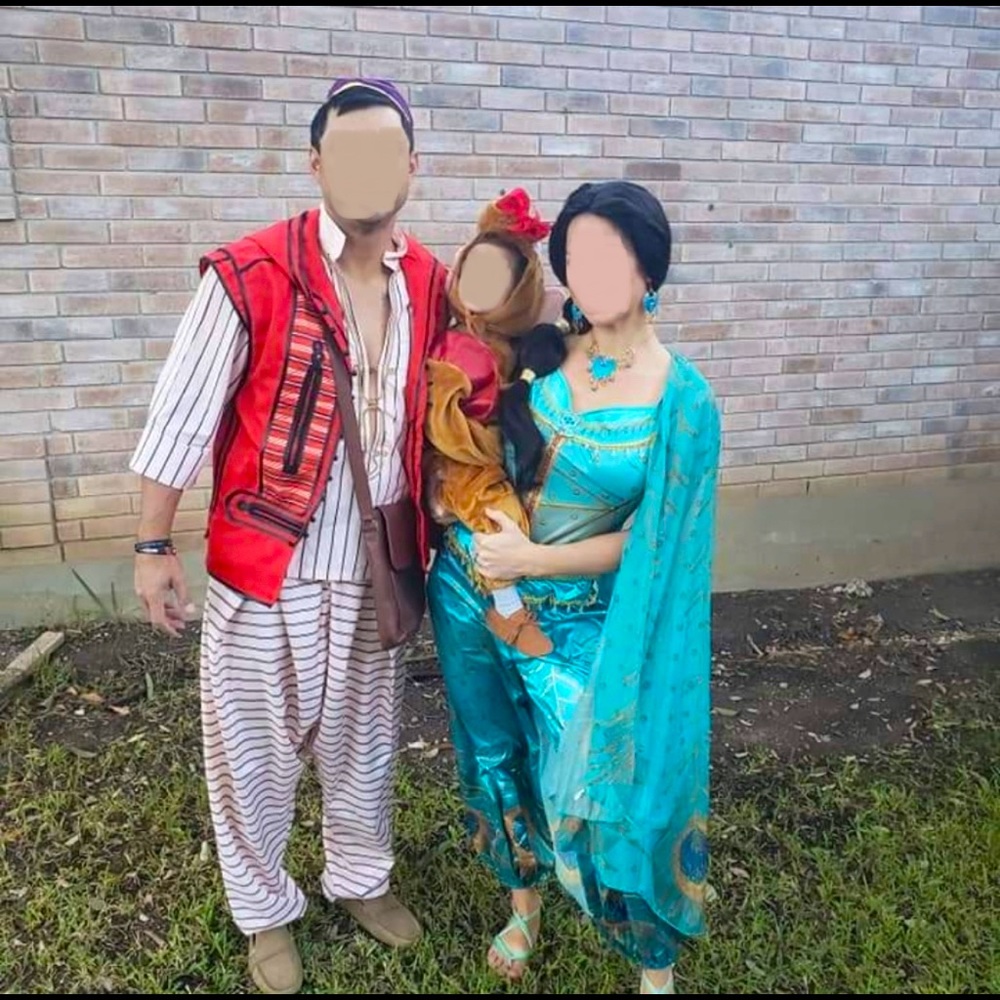 Disney Aladdin Jasmine Adult Couple Halloween Costume Cosplay